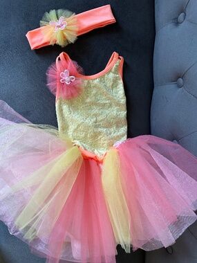 Girls Tutu/ Tulle Leotard Dance Costume 4y.